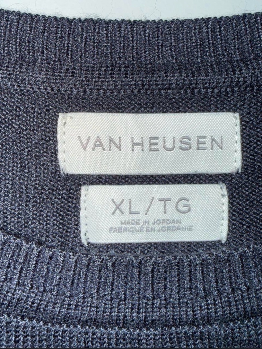 Van Heusen Dark Navy Knit Sweater - XL - Picture 2 of 3